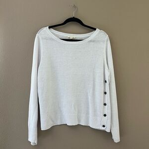 Eileen Fisher 100% Organic Linen Knit Sweater
